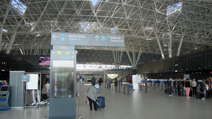 The new terminal building at Zagreb airport