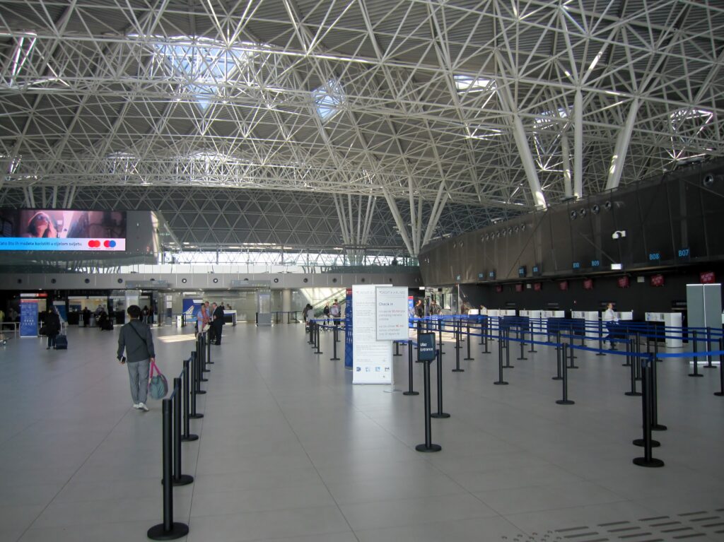 The new terminal building at Zagreb airport