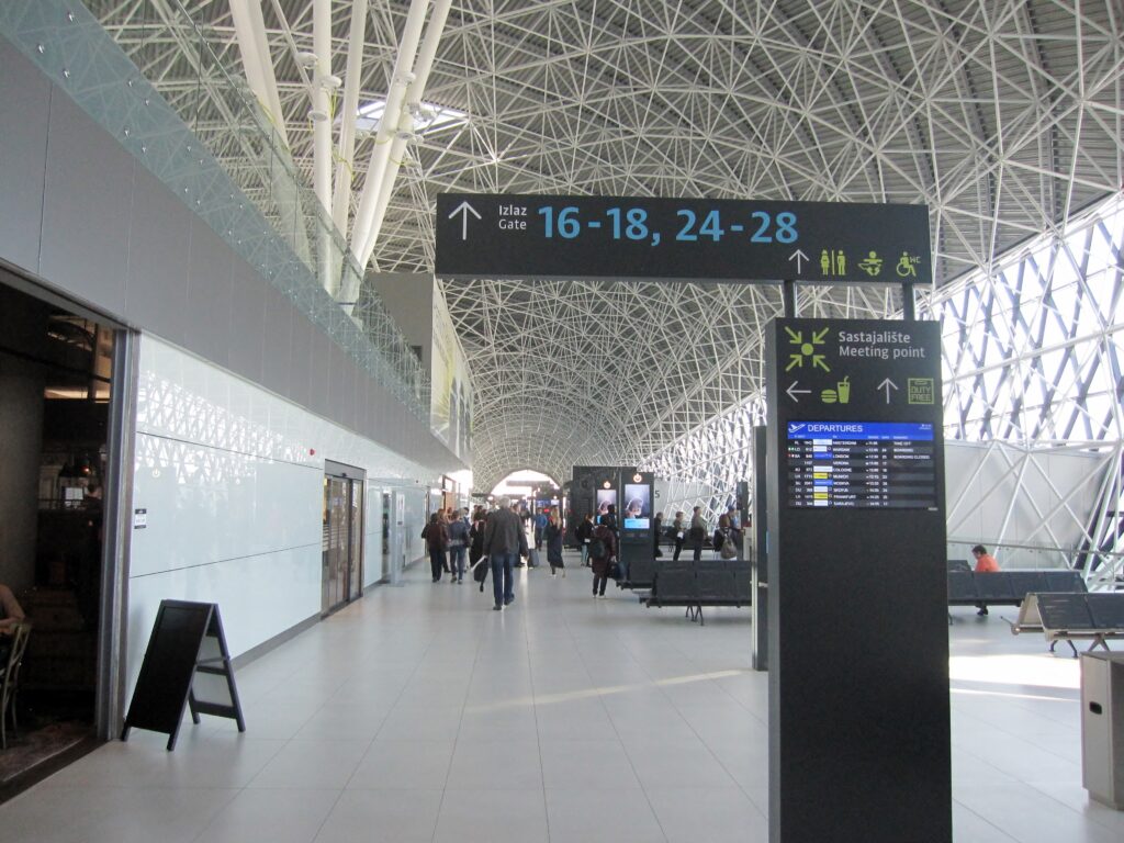 The new terminal building at Zagreb airport