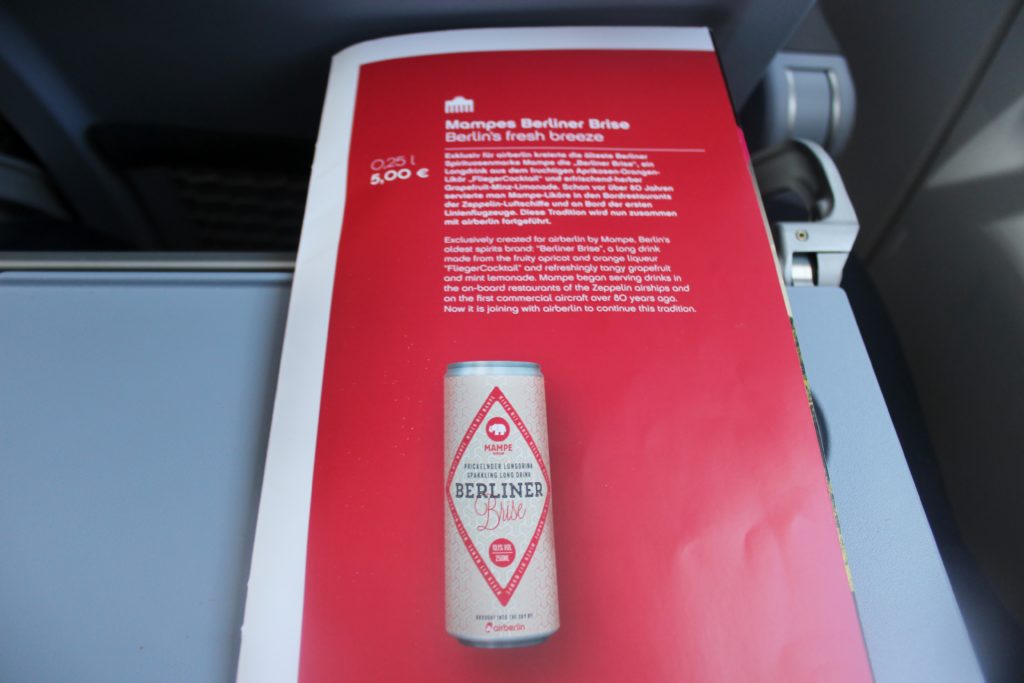 Air Berlin Berliner Brise cocktail