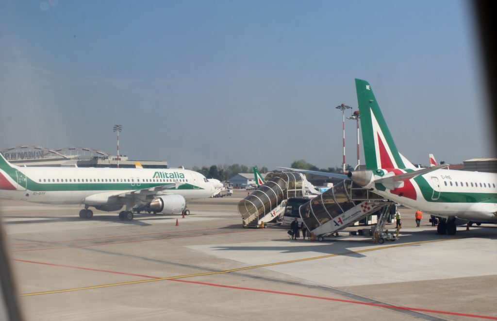 Alitalia Economy Class Dusseldorf-Milan Linate