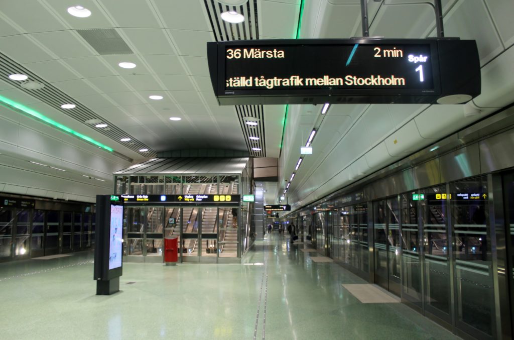 Citybanan at Stockholm Odenplan station