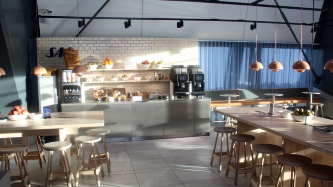 SAS new cafe lounge at Bergen Flesland airport