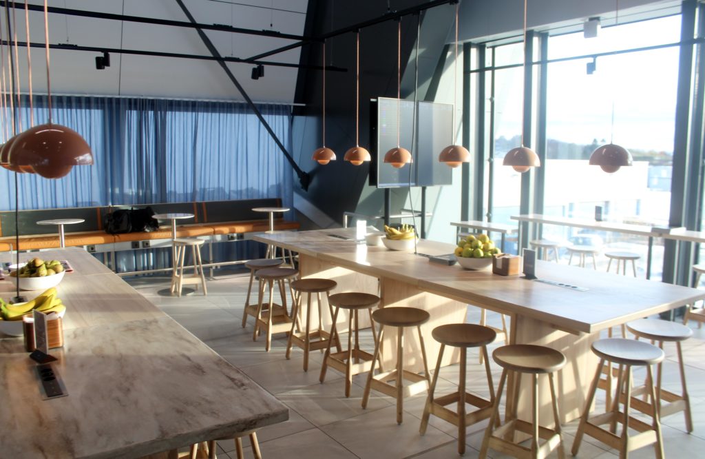 SAS new cafe lounge at Bergen Flesland airport