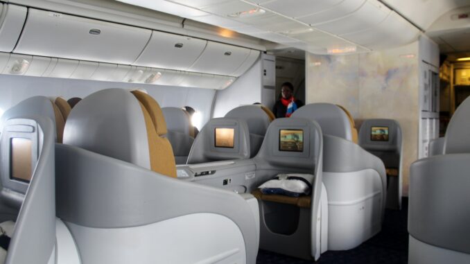 TAAG First Class Luanda-Johannesburg