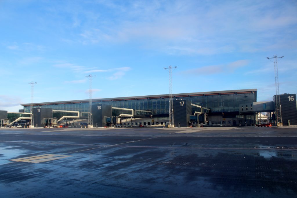 The new terminal at Bergen Flesland airport