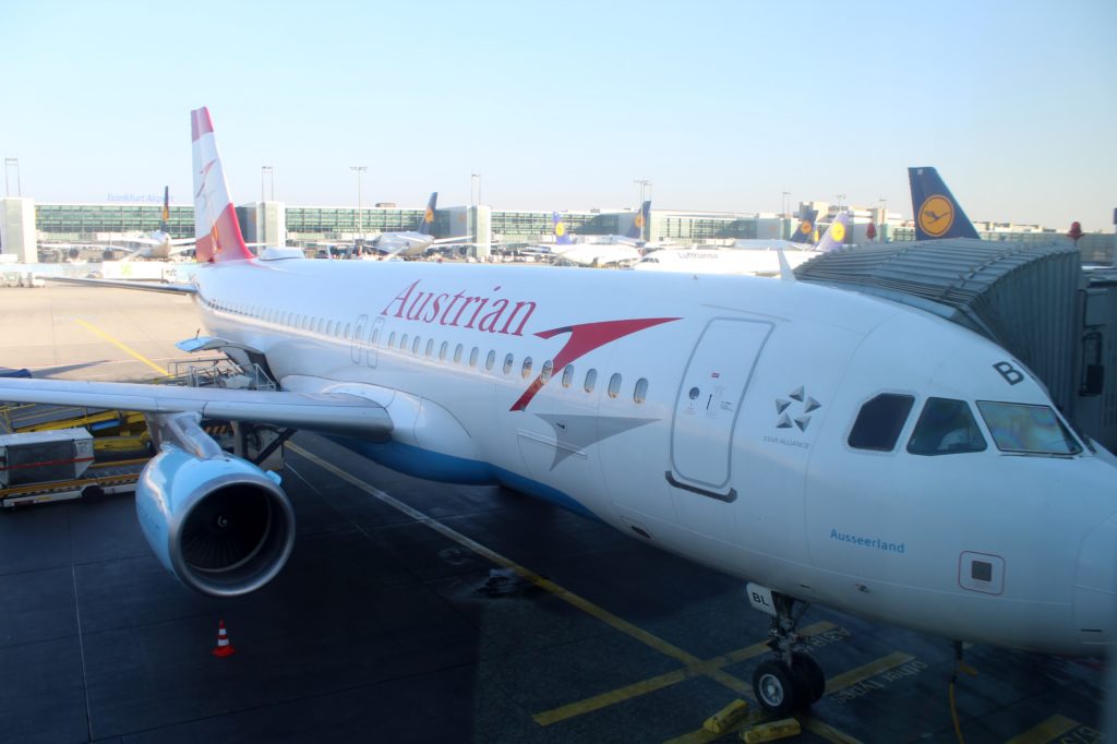 Austrian Airlines Business Class Frankfurt-Vienna