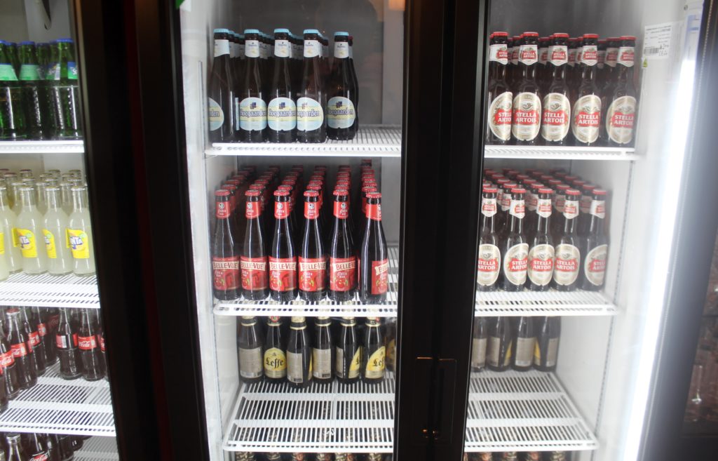 Belgian beer in the Diamond Lounges at Brussels airport