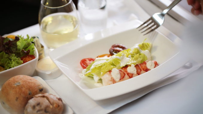 Cathay Pacific partnership with Tosca restaurant in business class and first class