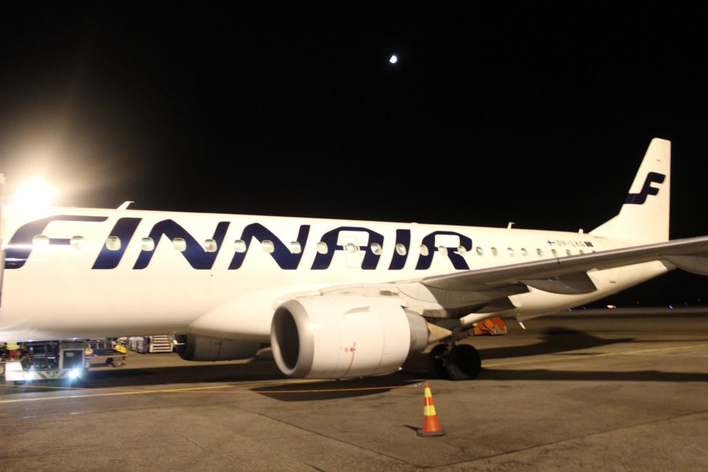 Finnair Embraer 190 at Helsinki Airport