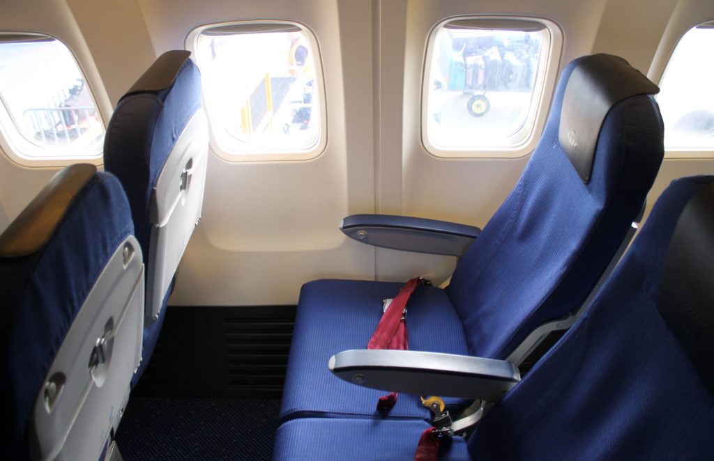 KLM shorthaul Economy Comfort seat on the Boeing 737