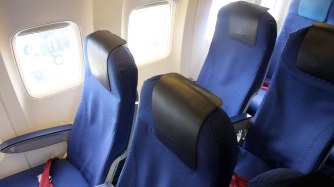 KLM shorthaul Economy Comfort seat on the Boeing 737