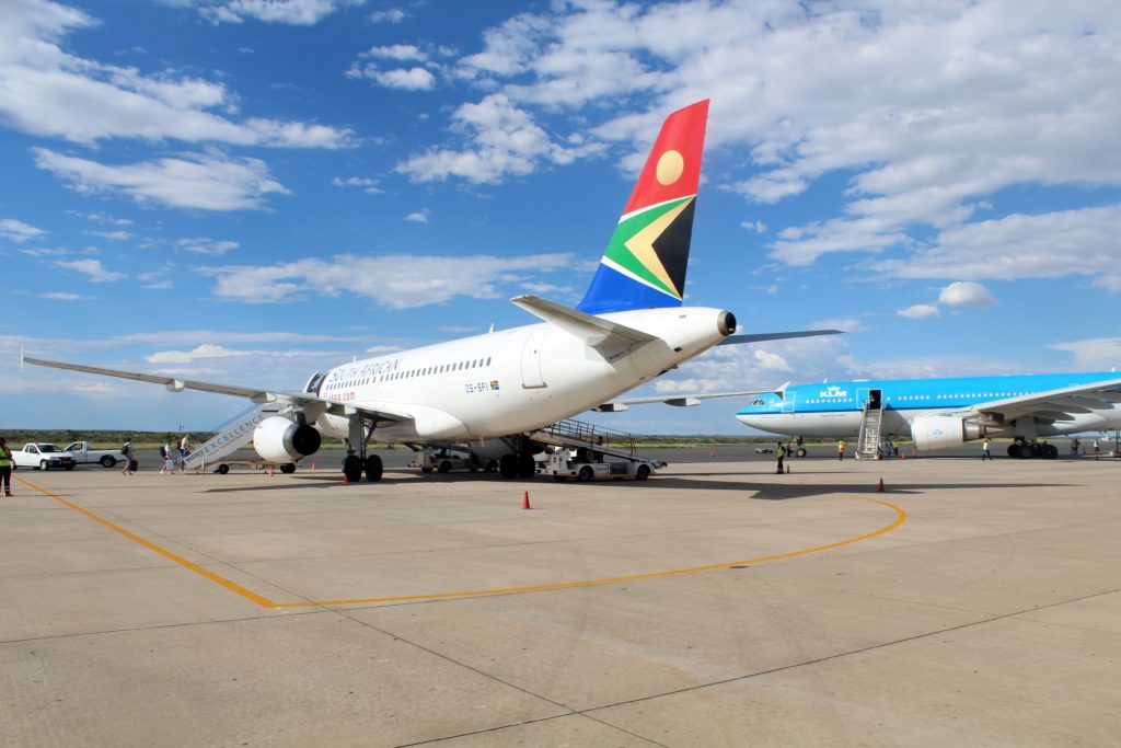 South African Airways Business Class Windhoek-Johannesburg