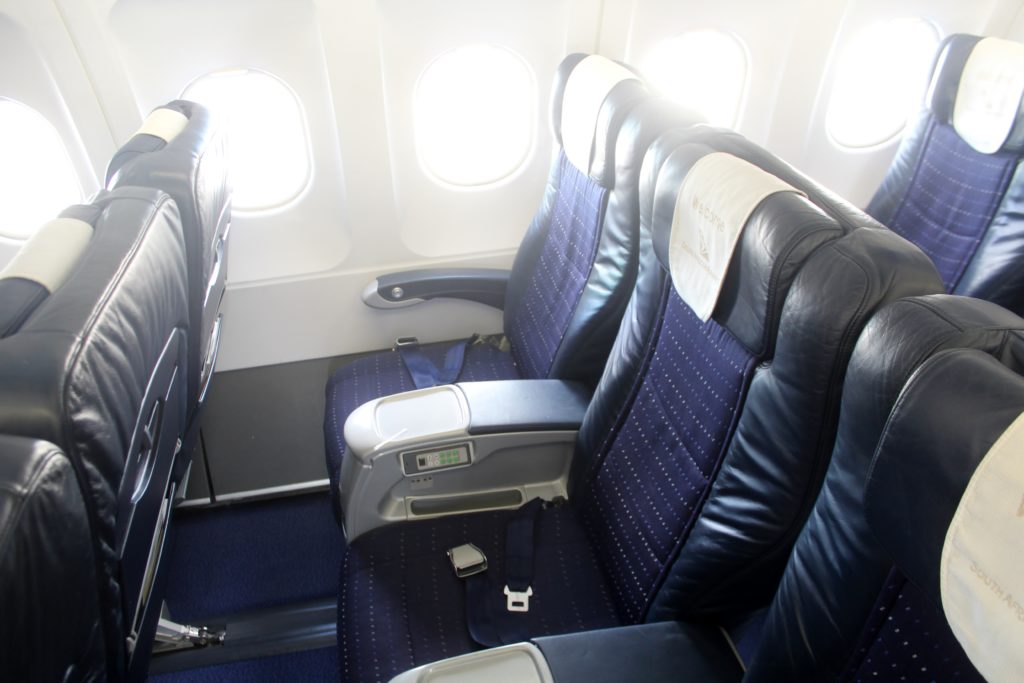 South African Airways Business Class Windhoek-Johannesburg