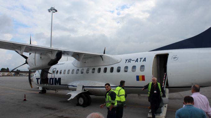 TAROM economy class Sofia-Bucharest