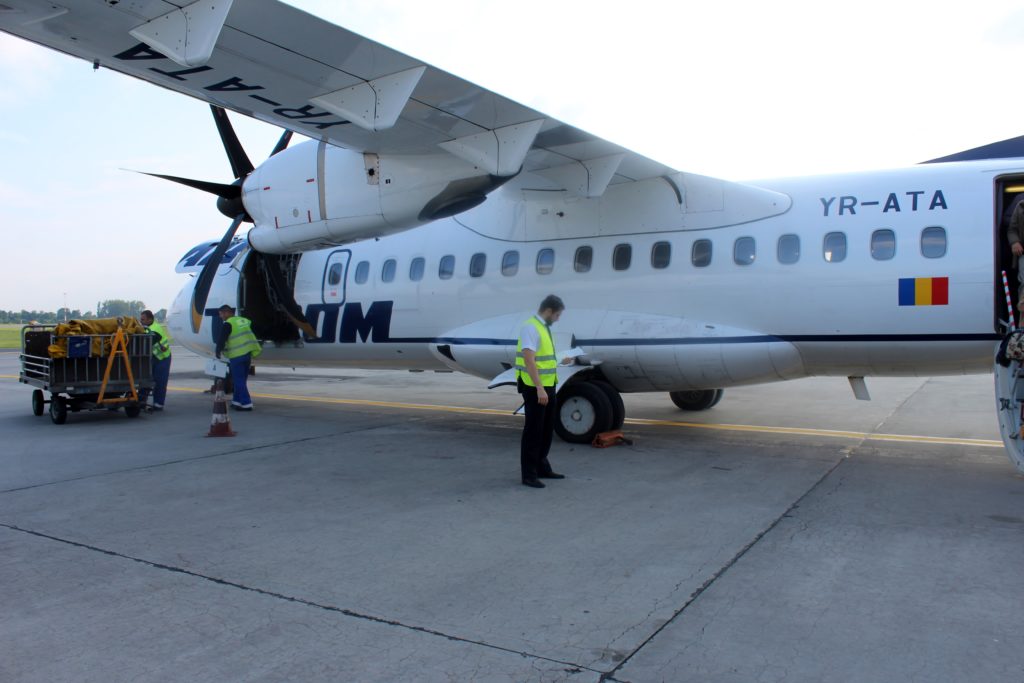 TAROM economy class Sofia-Bucharest