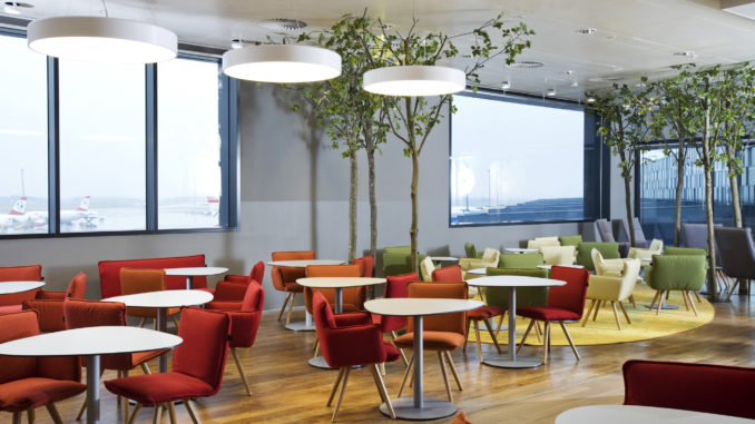 The new Austrian Airlines Senator lounge design in Vienna