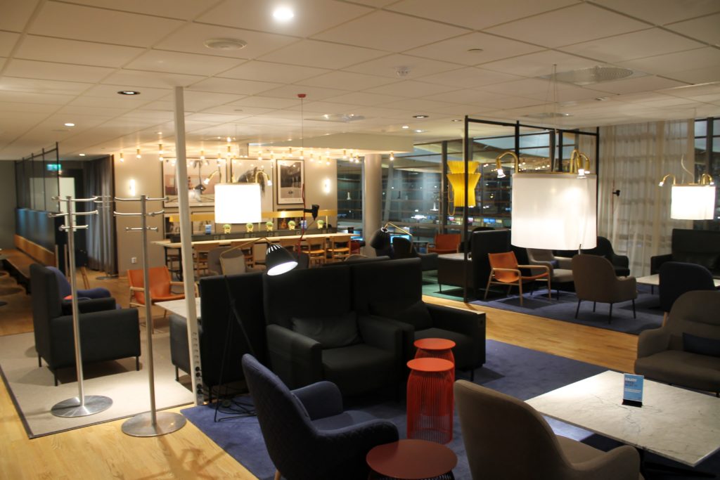 The new SAS Gold Lounge at Oslo Gardermoen