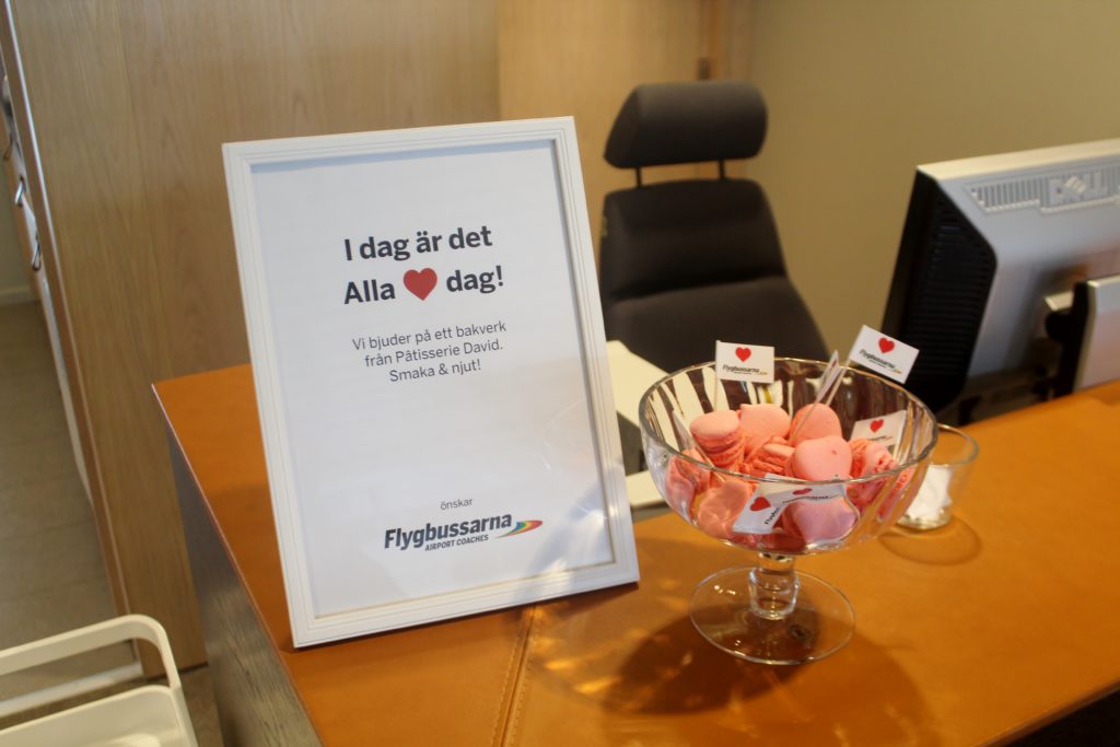 Valentine's day at BRA Lounge at Stockholm Bromma Airport
