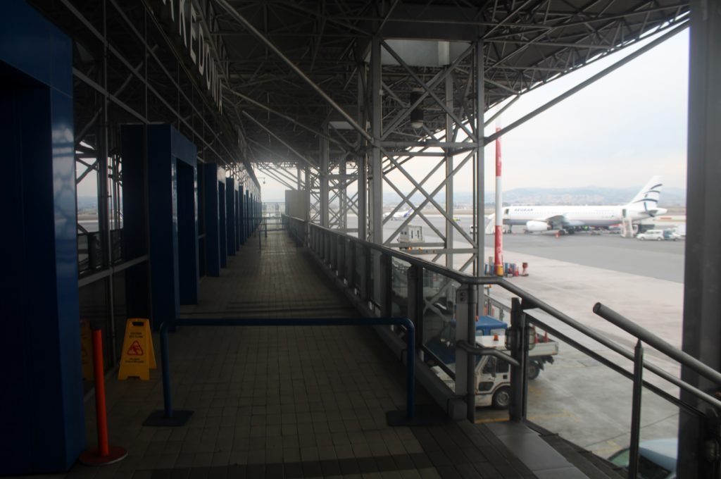 Boarding from the Aegean Airlines Lounge in Thessaloniki