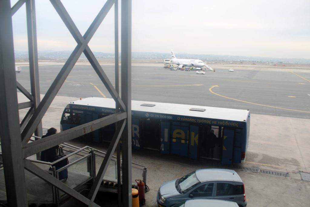 Boarding from the Aegean Airlines Lounge in Thessaloniki