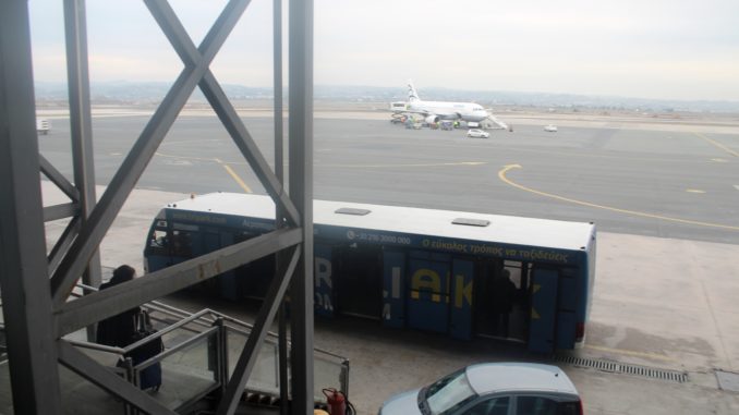 Boarding from the Aegean Airlines Lounge in Thessaloniki