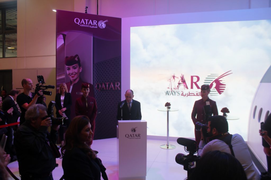 Inauguration of the new Qatar Airways at ITB Berlin