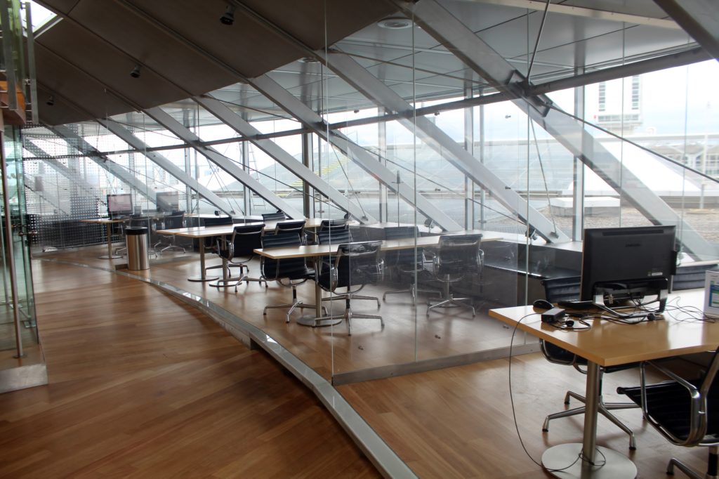 Inside the Skyview Lounge at Basel EuroAirport