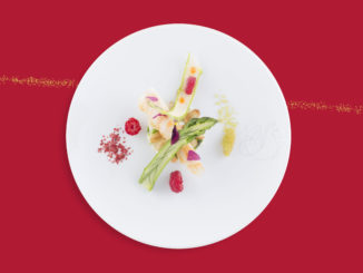 Signature dishes in Air France La Première by French chef Michel Roth