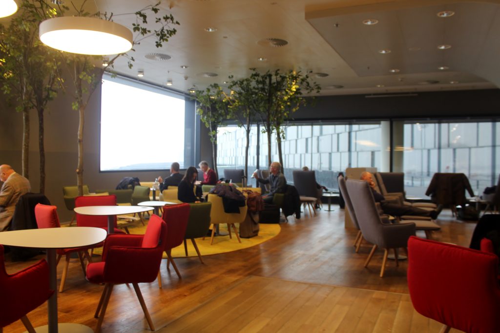 The new Austrian Airlines Senator lounge in the Schengen area at Vienna airport