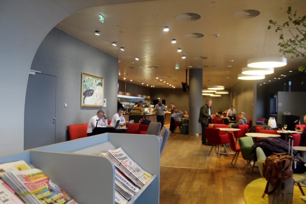 The new Austrian Airlines Senator lounge in the Schengen area at Vienna airport