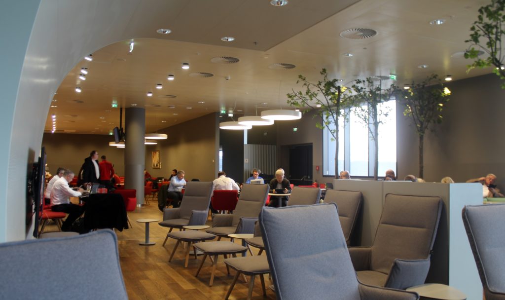 The new Austrian Airlines Senator lounge in the Schengen area at Vienna airport