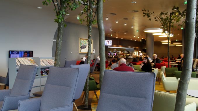 The new Austrian Airlines Senator lounge in the Schengen area at Vienna airport