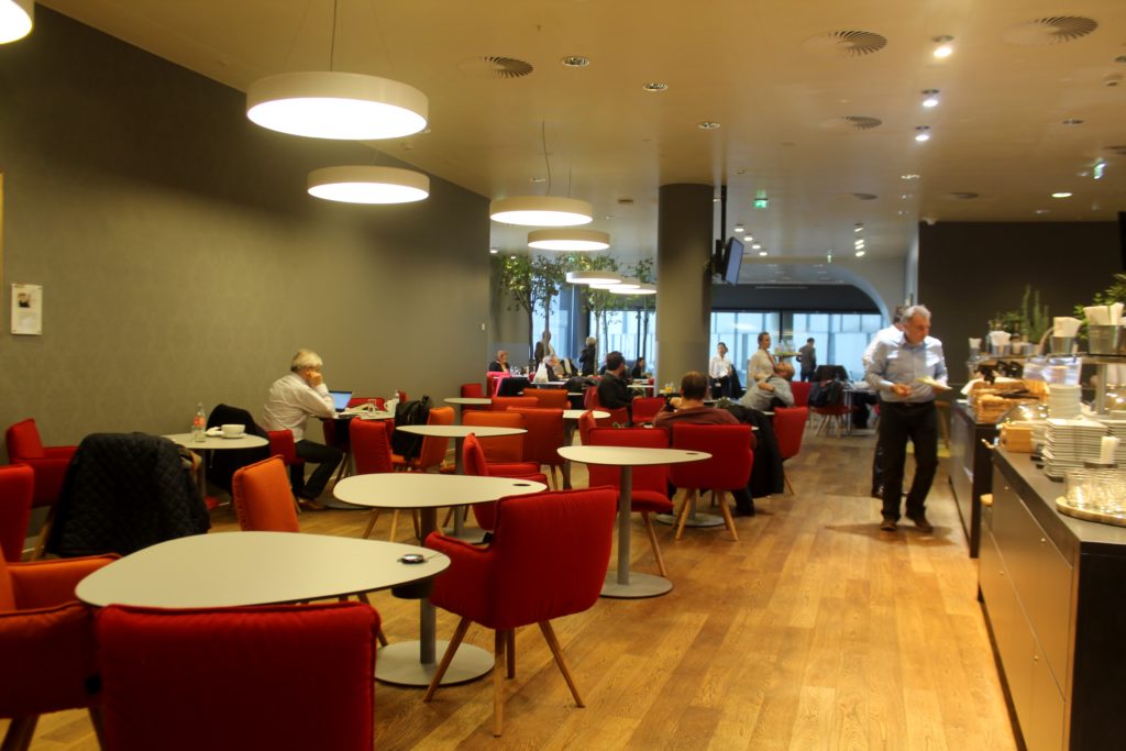 The new Austrian Airlines Senator lounge in the Schengen area at Vienna airport