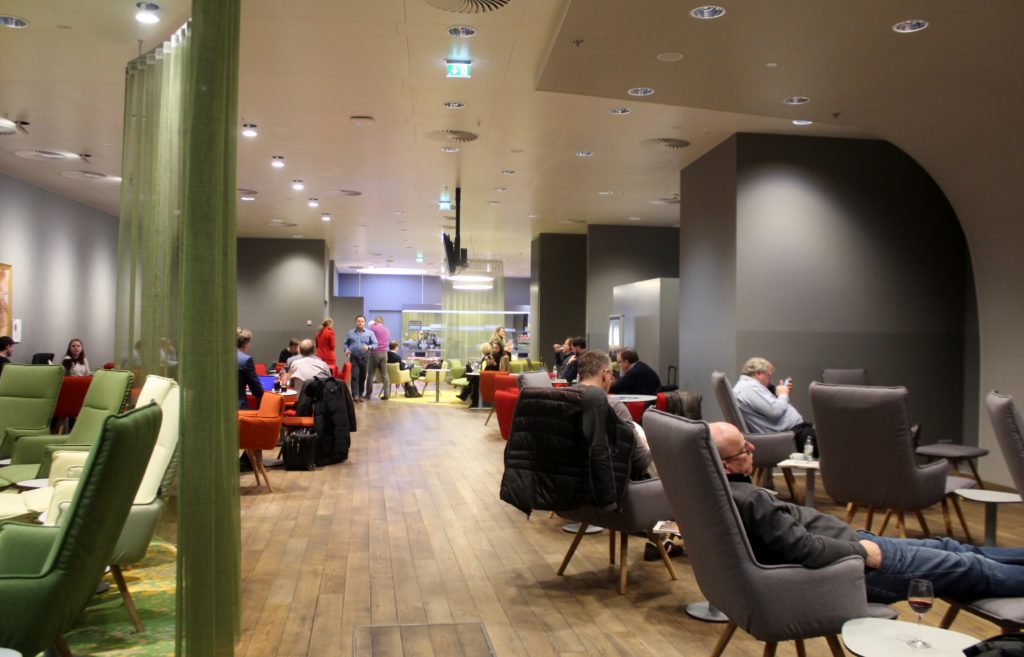 The new Austrian Airlines business lounge in the Schengen area at Vienna airport