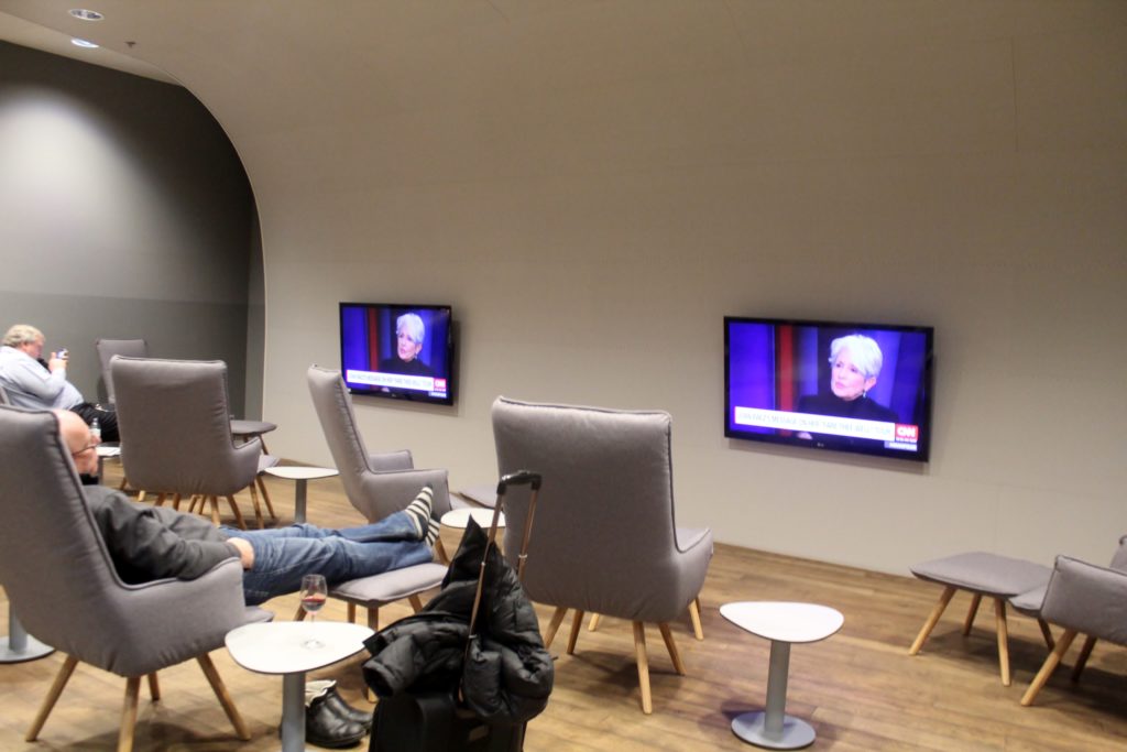 The new Austrian Airlines business lounge in the Schengen area at Vienna airport