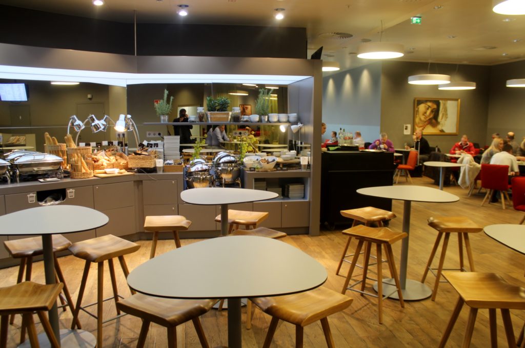 The new Austrian Airlines business lounge in the Schengen area at Vienna airport