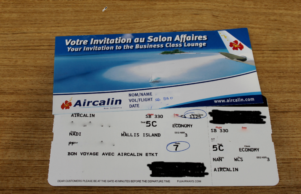 Air Calin Economy Class Nadi-Wallis