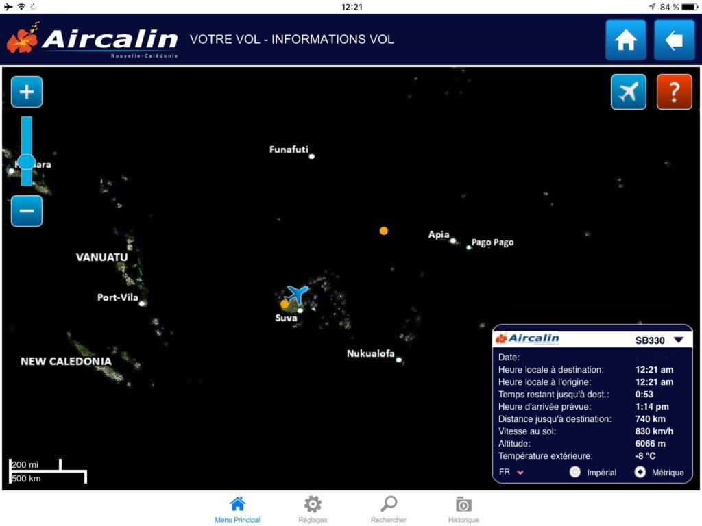 Air Calin Economy Class Nadi-Wallis