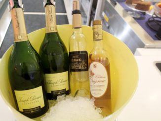 Dessert wines in the Finnair Premium Lounge in Helsinki