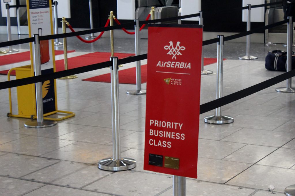 Air Serbia Business Class London-Belgrade