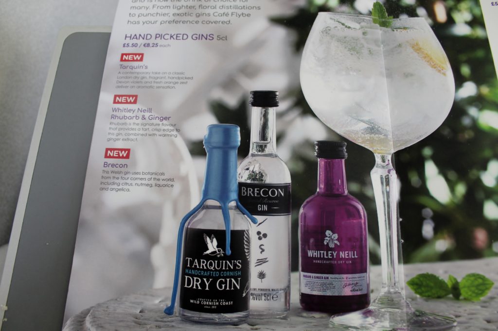 The connoisseur's gin bar on Flybe