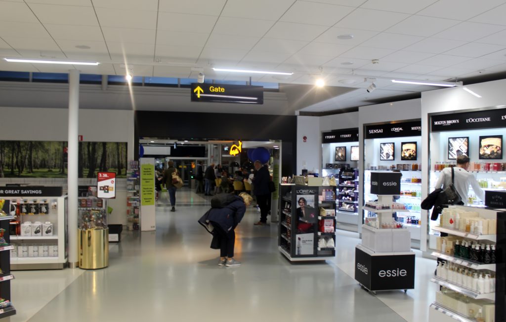 The new transit hall at Stockholm Bromma airport
