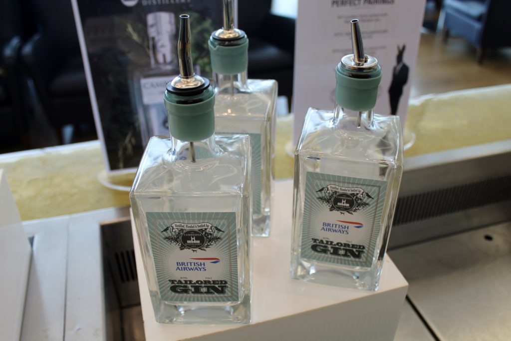 Gin festival in the British Airways Galleries First Lounge at Heathrow terminal 5