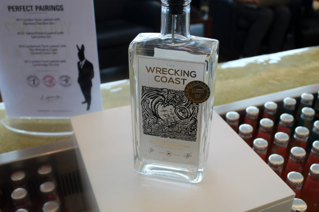 Gin festival in the British Airways Galleries First Lounge at Heathrow terminal 5