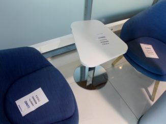 Reserved seats for Finnair Lumo in the Finnair Lounge in Helsinki