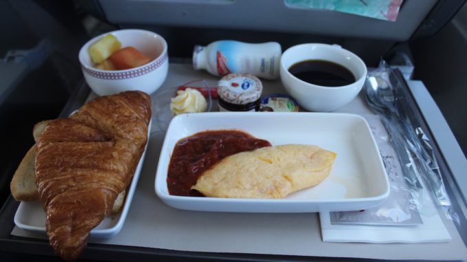 Breakfast in Iberia Business Class