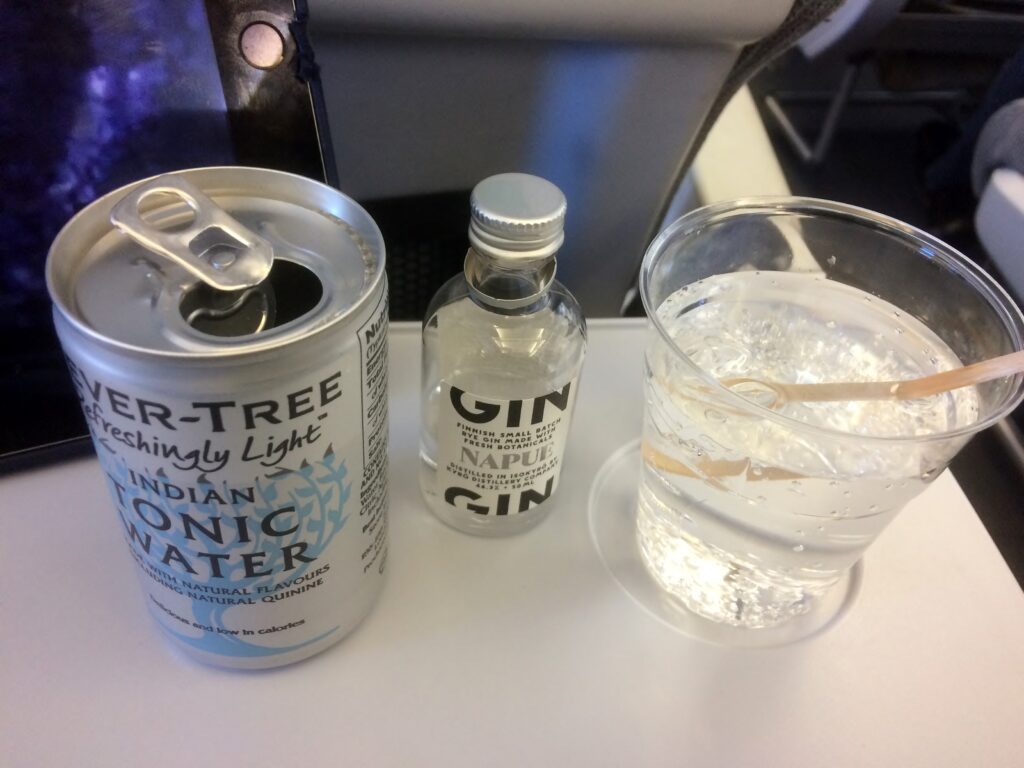 Napue gin on Finnair shorthaul flights