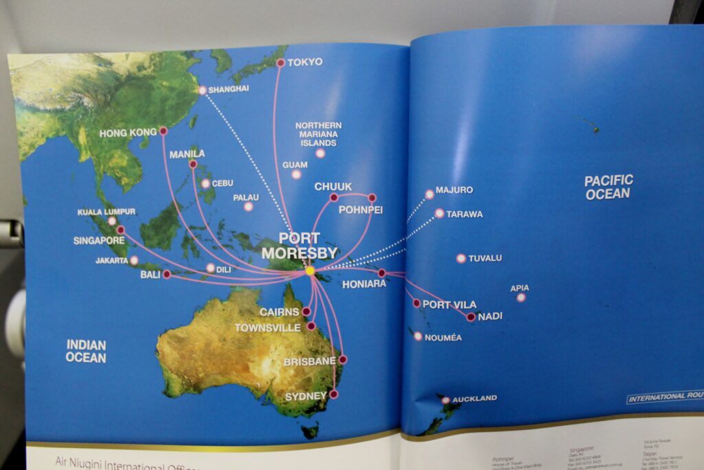 Air Niugini Economy Class Port Moresby-Sydney