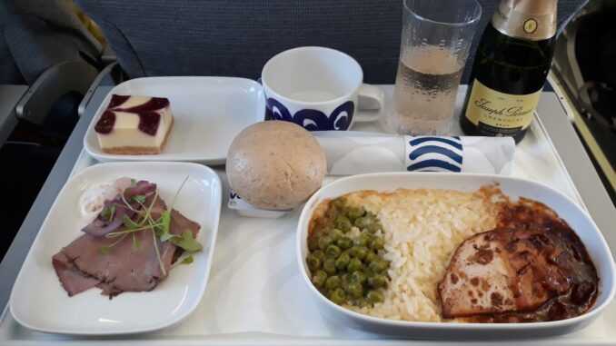 Upgraded to Finnair Business Class to Helsinki 